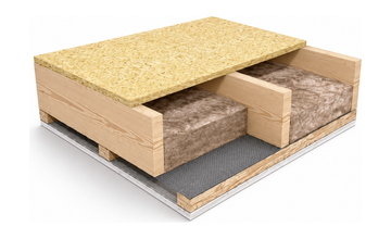 Aufbau einer vorgefertigten ZIBRANO Geschossdecke mit 200 mm Balkenhöhe