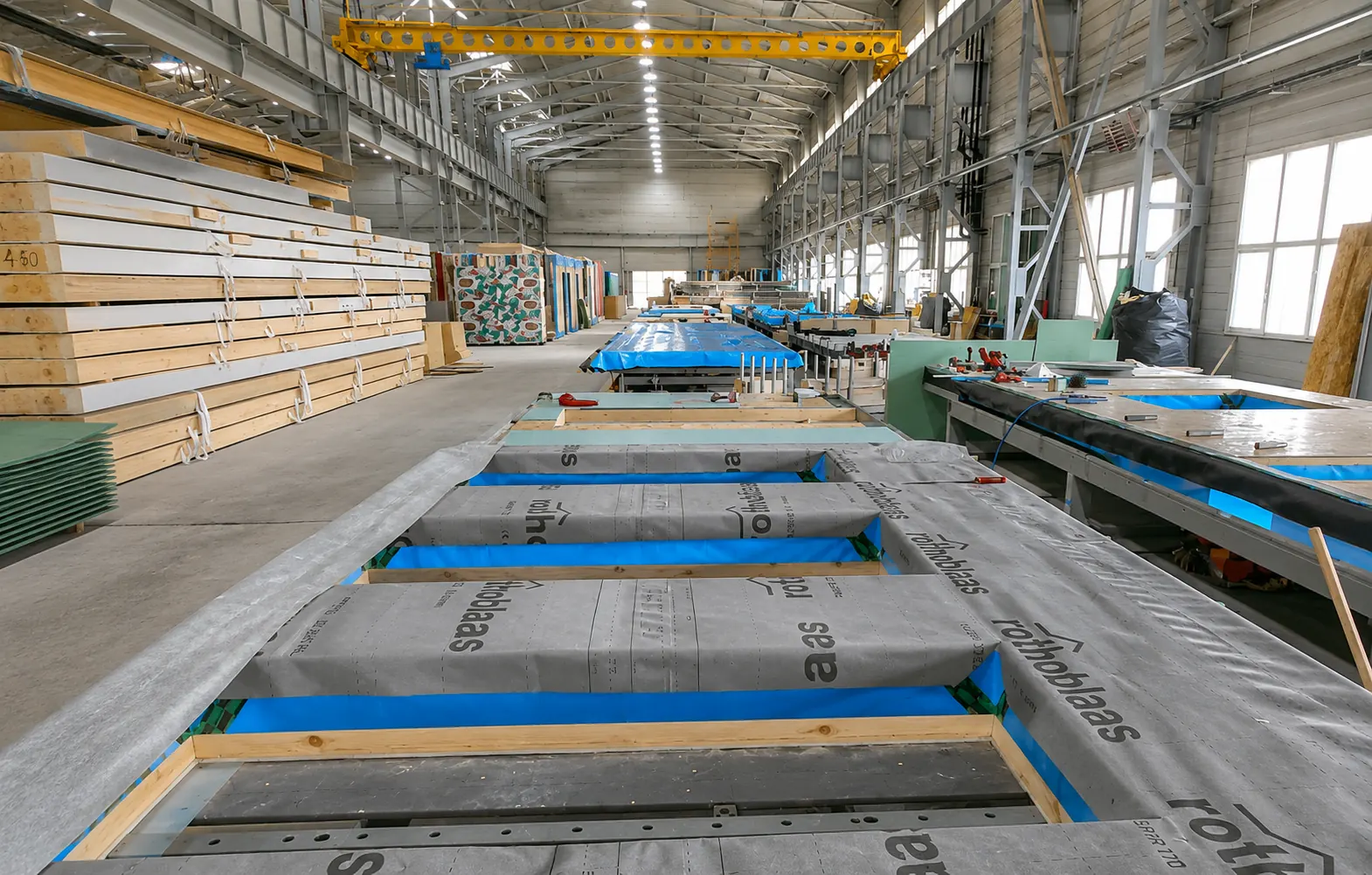 ZIBRANO Produktionshalle für Wand-, Decken- und Dachelemente