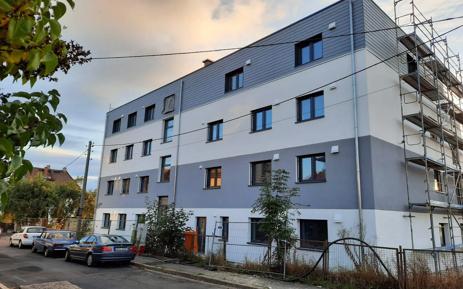 Mehrfamilienhaus Meiningen in Holzrahmen- und Holztafelbauweise