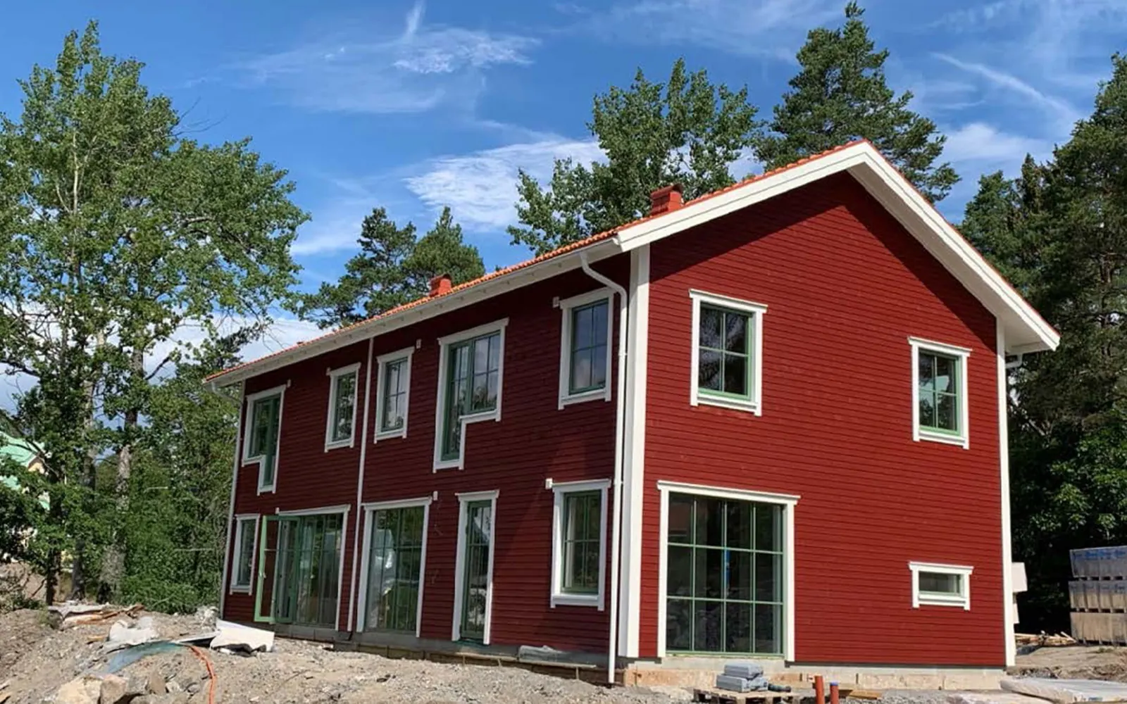 Privathaus in Schweden in Holzrahmenbauweise